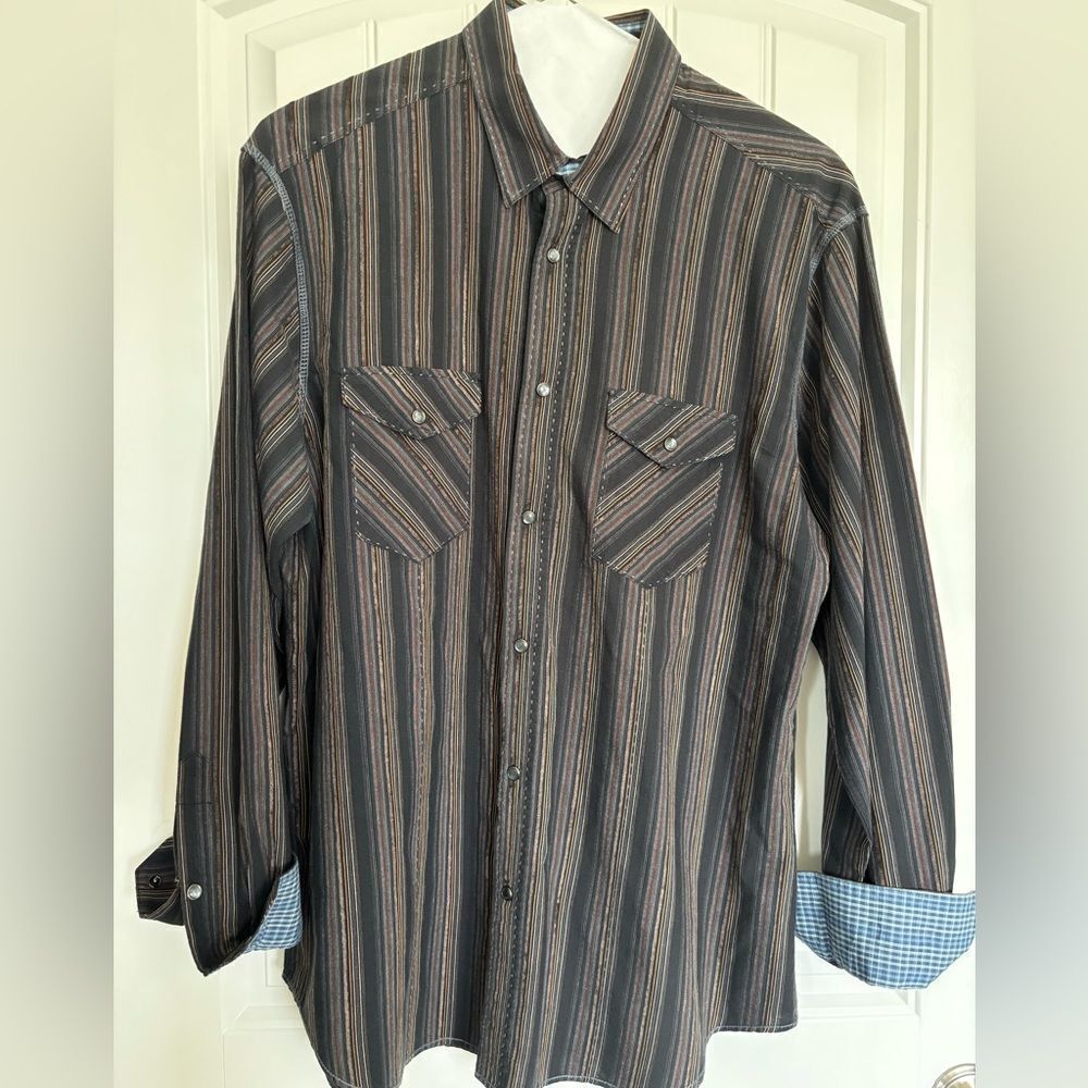 Bugatchi Multicolor Striped Shirt - Picture 2 of 8